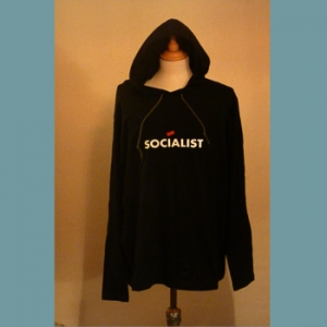 Socialist - Long-sleeved Hooded T-shirt